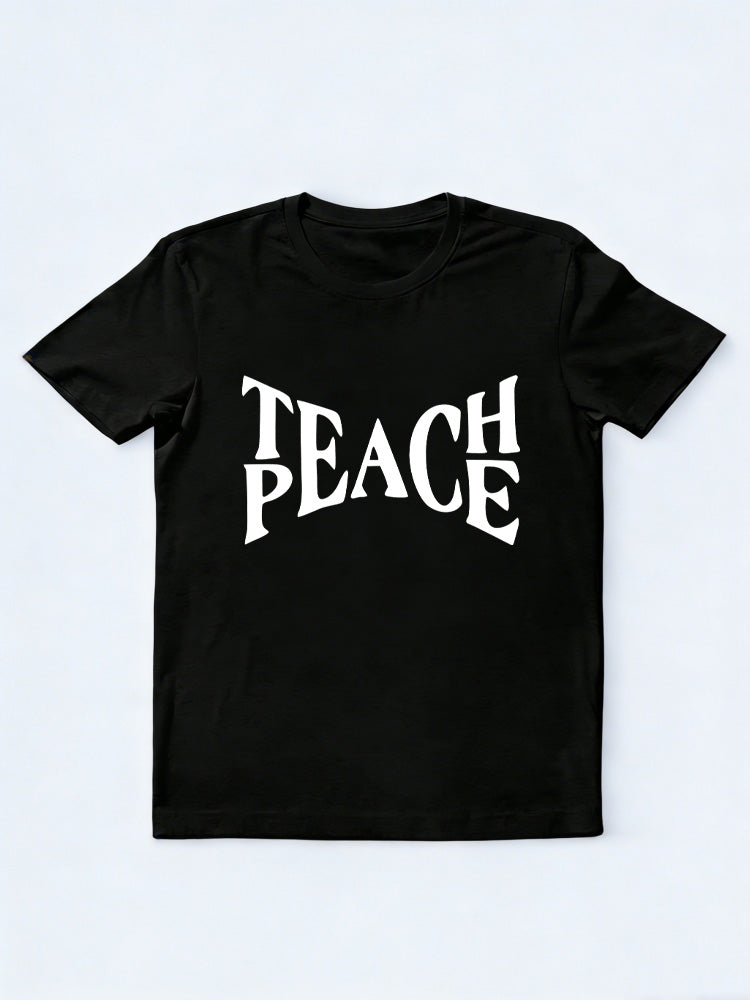 Teach Peace Back To School Gift T-shirt
