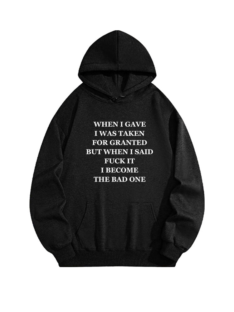 The Bad One Said Fuck It Christmas Season Vibe Hoodie