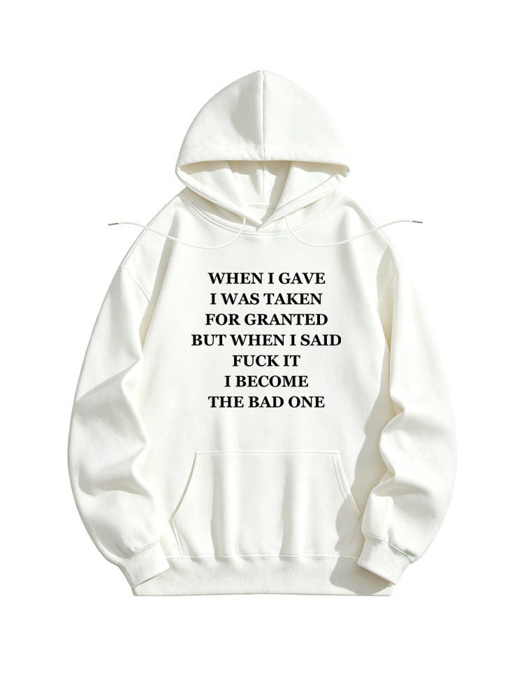 The Bad One Said Fuck It Christmas Season Vibe Hoodie