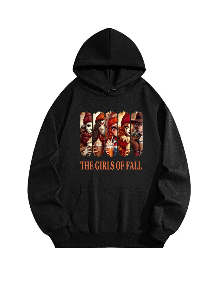 The Girls of Fall Halloween Vibe Spooky Season Hoodie