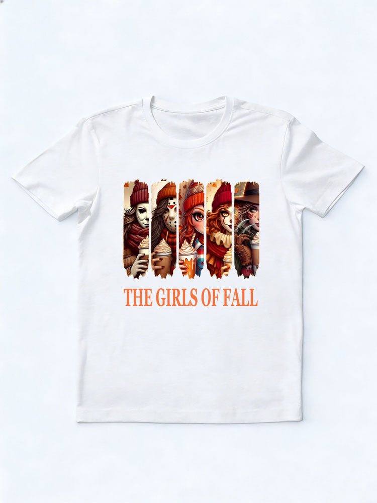 The Girls of Fall Halloween Vibe Spooky Season T-shirt