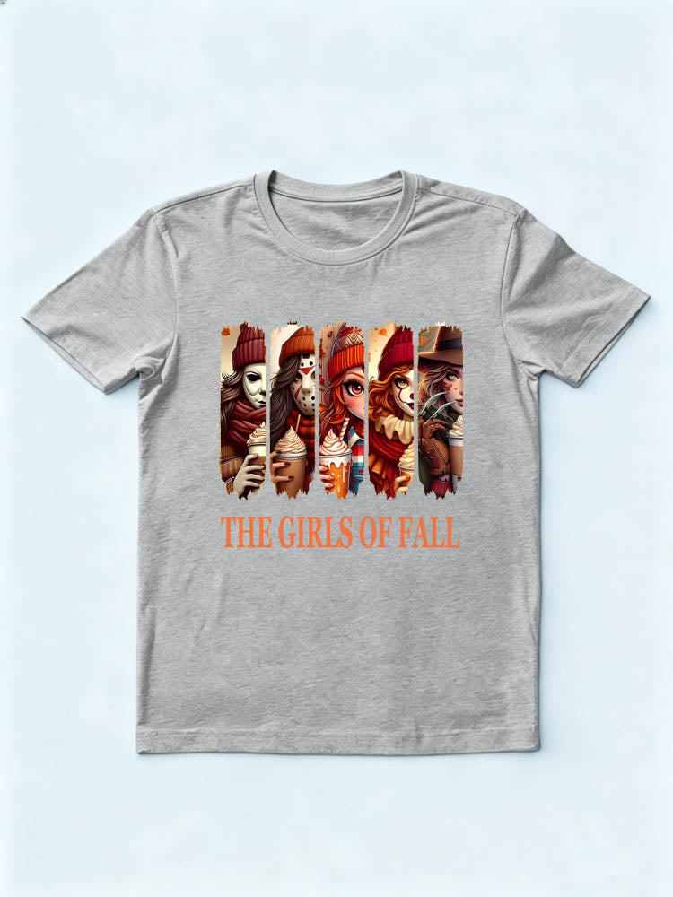 The Girls of Fall Halloween Vibe Spooky Season T-shirt