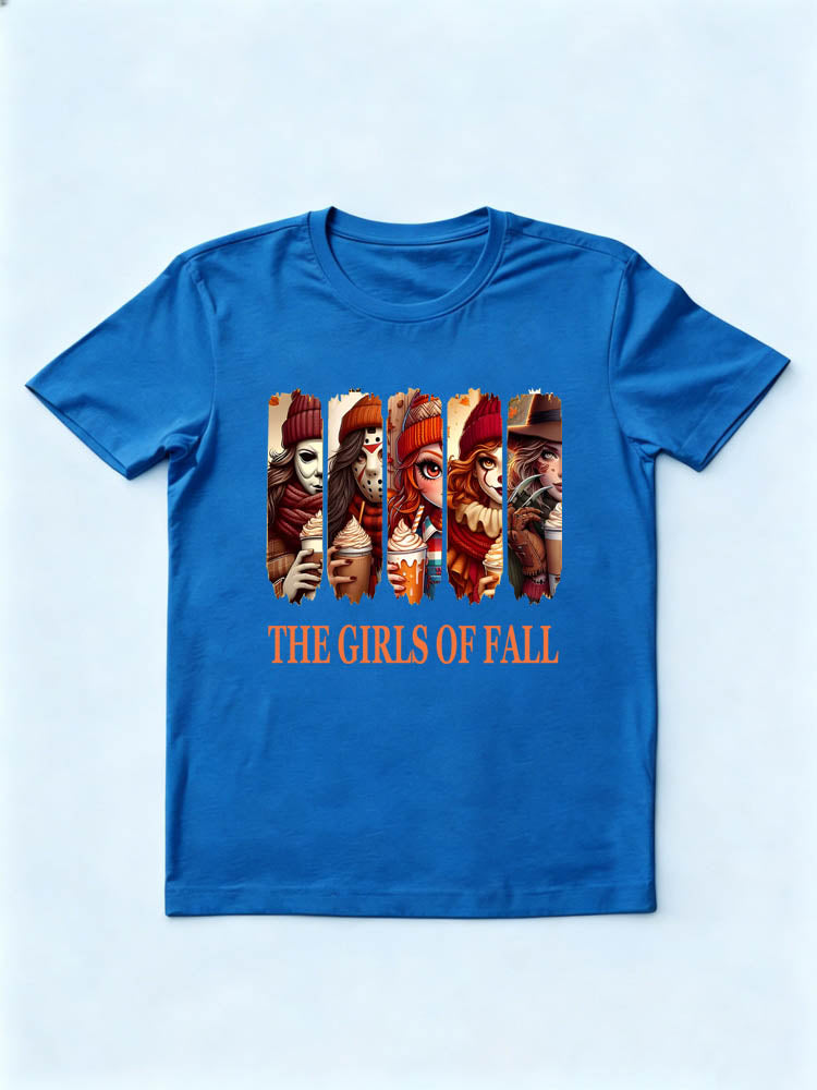 The Girls of Fall Halloween Vibe Spooky Season T-shirt