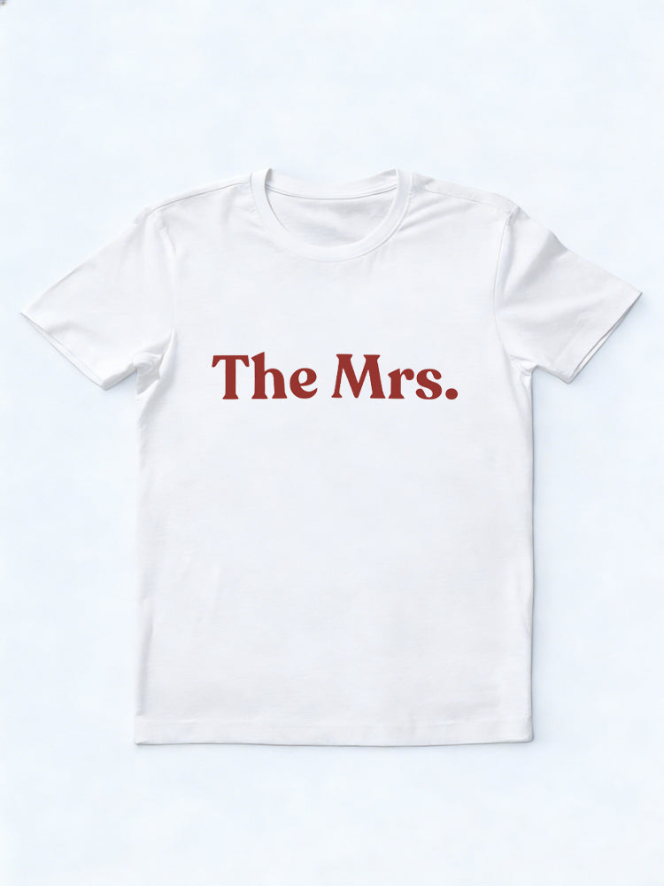 The Mr/ Mrs Wedding Anniversary Gift T-shirt