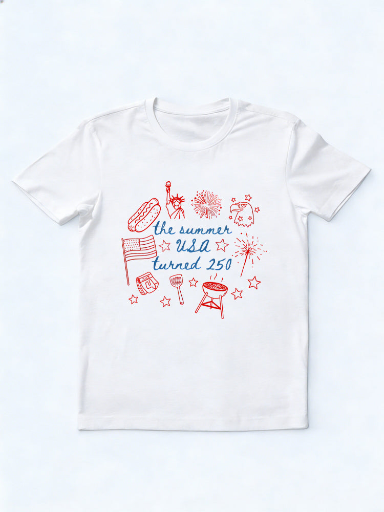The Summer USA Turned 250 Years 4th of July Shirt