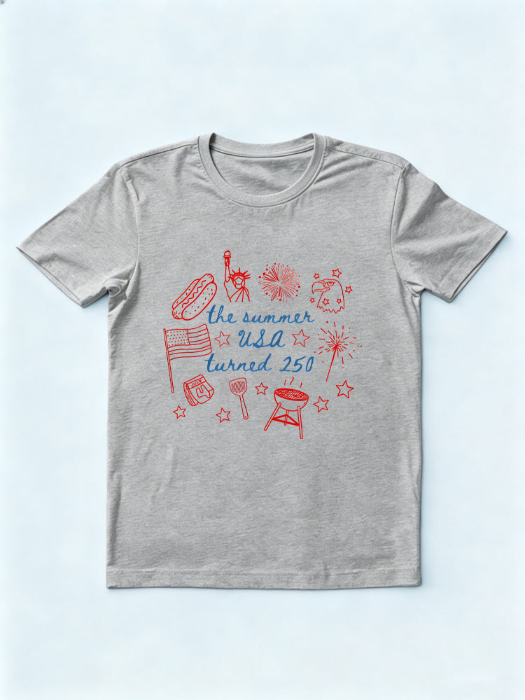 The Summer USA Turned 250 Years 4th of July Shirt