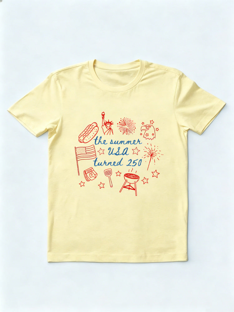 The Summer USA Turned 250 Years 4th of July Shirt