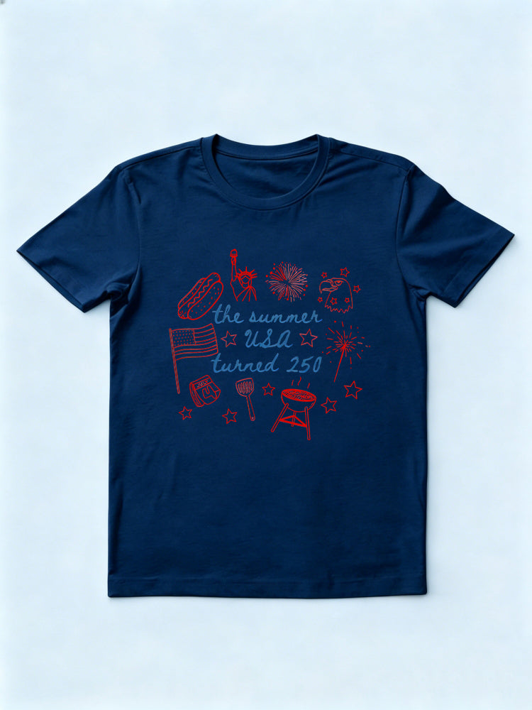 The Summer USA Turned 250 Years 4th of July Shirt