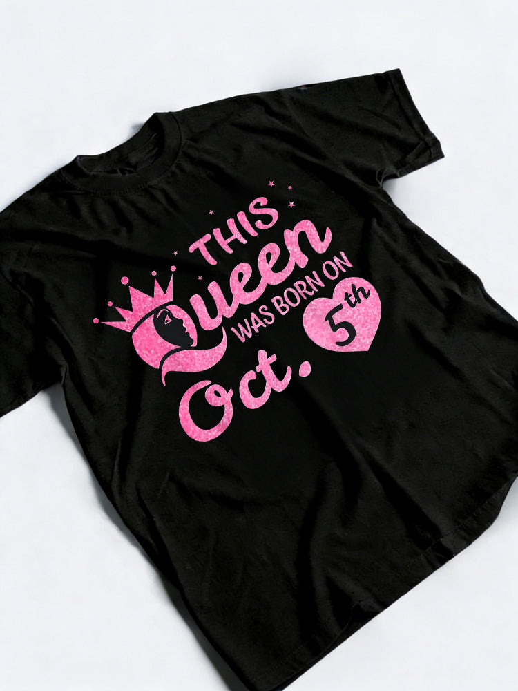 This Was Born On October 5th Funny Birthday Gift T-Shirt