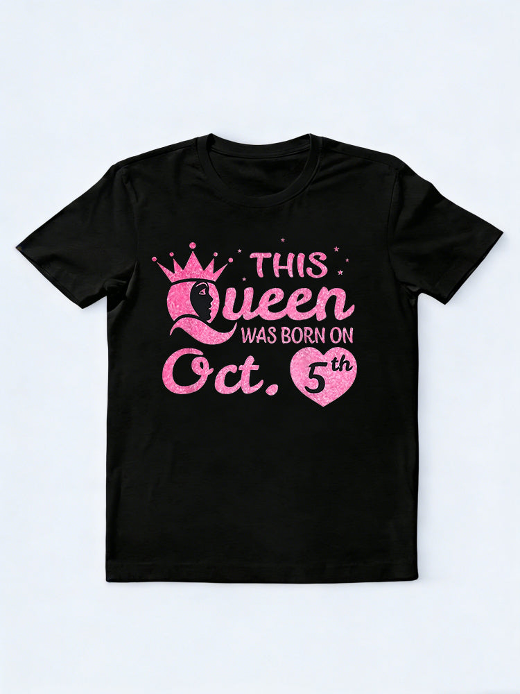 This Was Born On October 5th Funny Birthday Gift T-Shirt