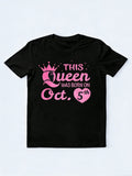 This Was Born On October 5th Funny Birthday Gift T-Shirt