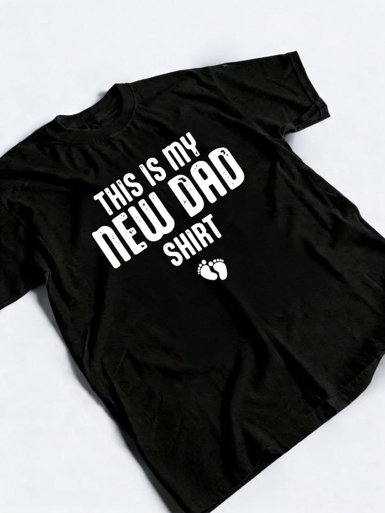 This is My New Dad Shirt Father‘s Day Gift T-Shirt