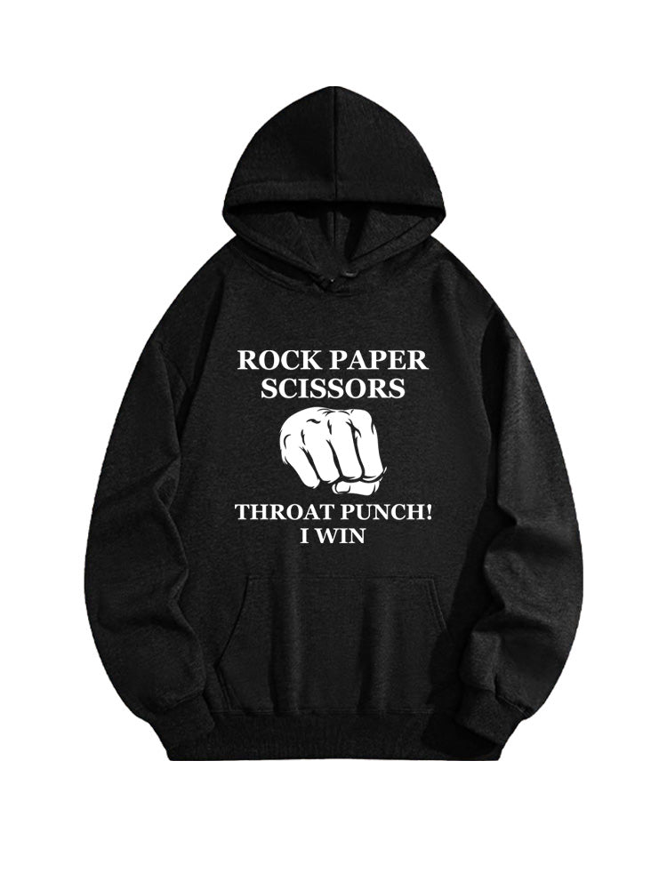 Throat Punch, I Win Hoodie