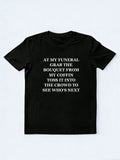 Tossing My Bouquet Into The Crowd At My Funeral Christmas Season Vibe T-shirt
