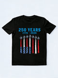 USA 1776-2026 Patriotic Jet Fighter 250th Anniversary 4th of July Gift T-shirt