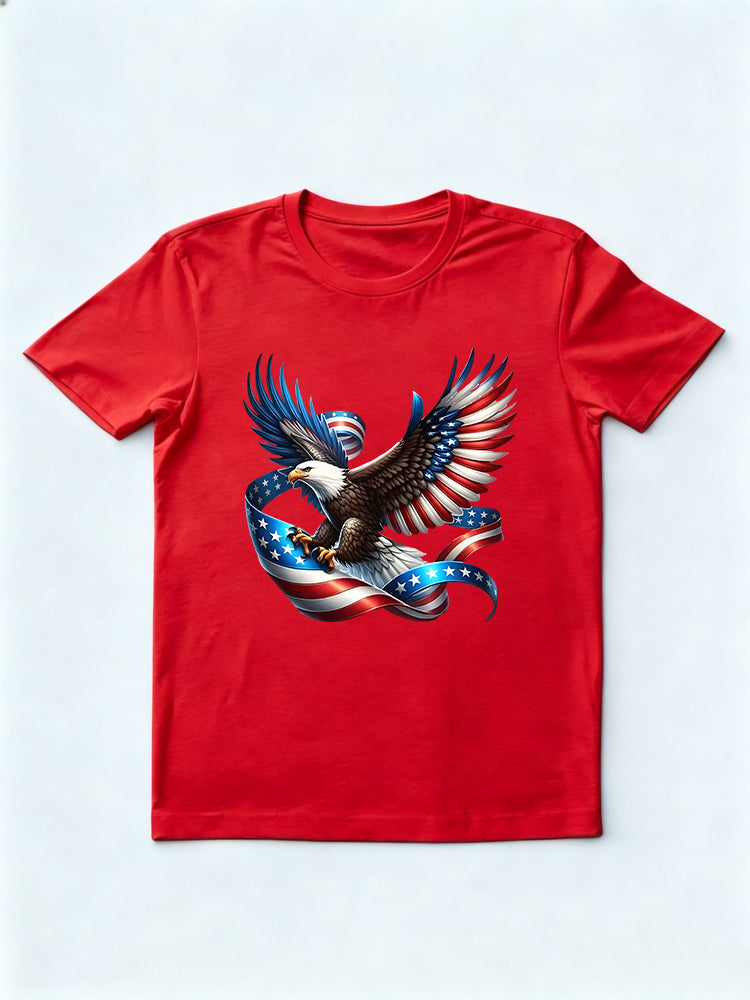 USA Flag Eagle 4th of July T-shirt