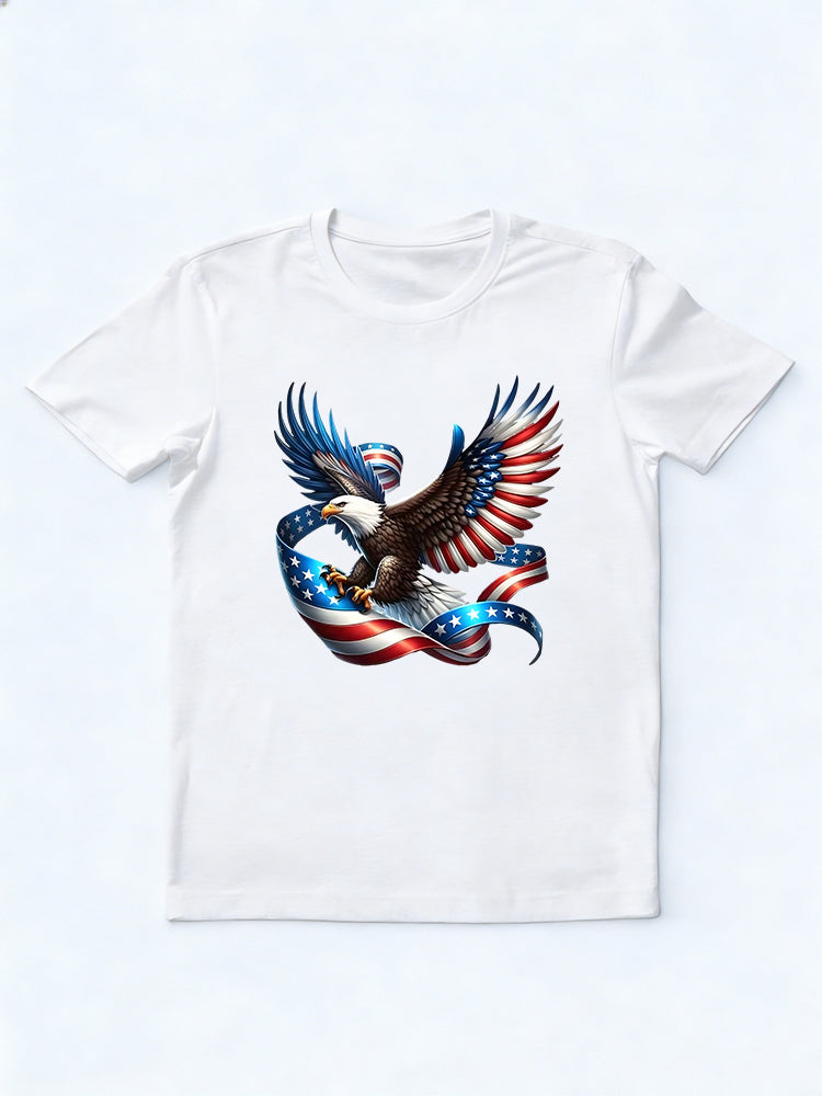 USA Flag Eagle 4th of July T-shirt