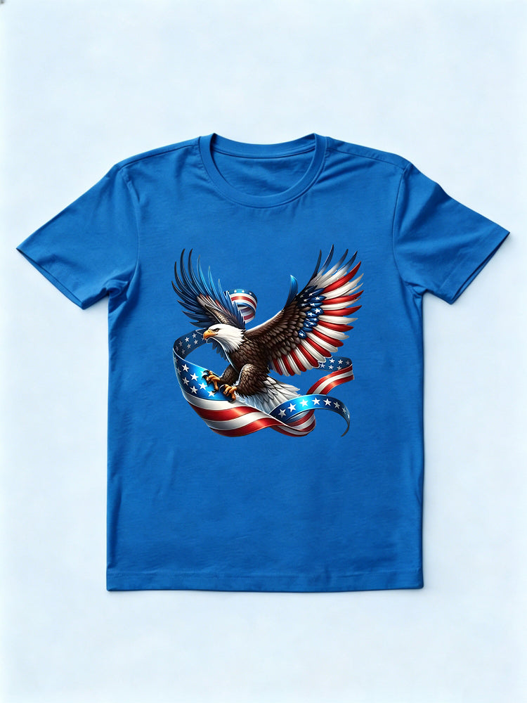 USA Flag Eagle 4th of July T-shirt
