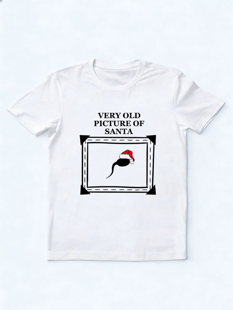 Very Old Picture of Santa Merry Christmas Season Vibe T-shirt