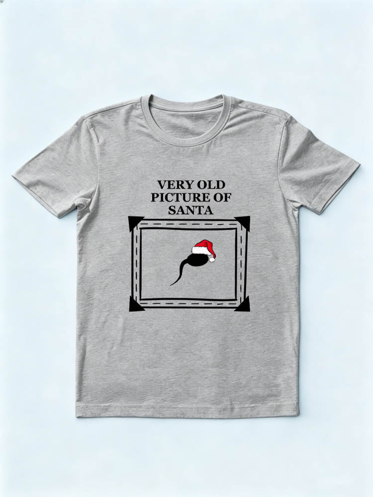 Very Old Picture of Santa Merry Christmas Season Vibe T-shirt