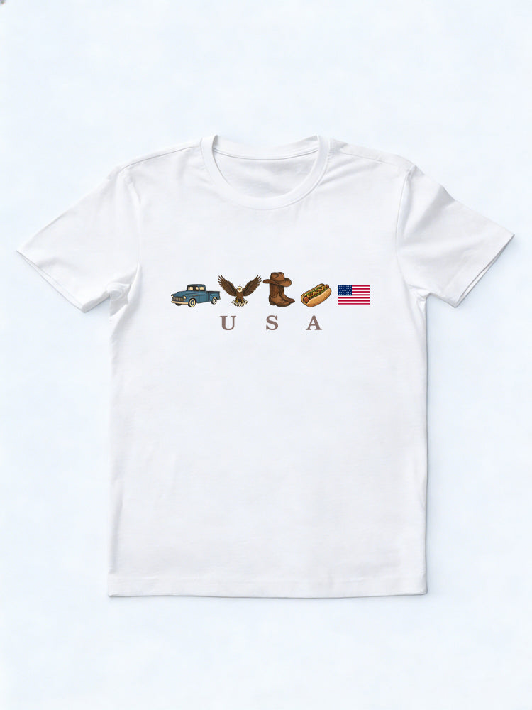 Vintage Patriotic USA 4th of July T-shirt