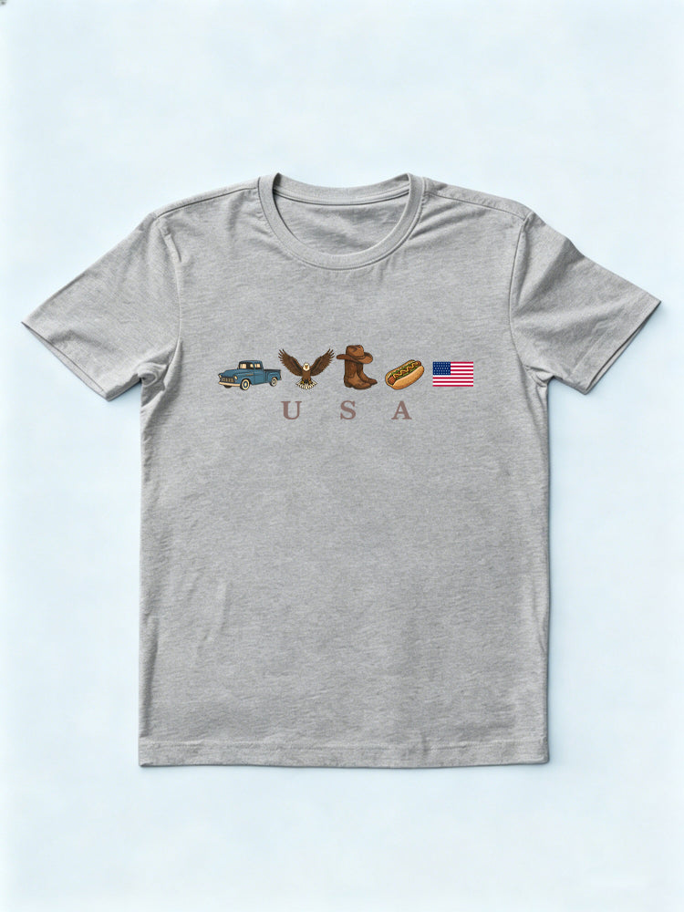 Vintage Patriotic USA 4th of July T-shirt
