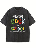 Welcome Back to School A Great Year Washed T-shirt