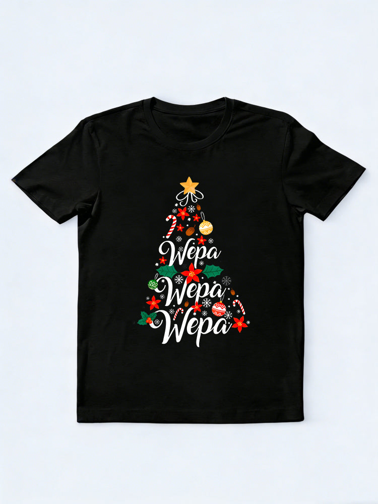 Wepa Wepa Wepa Puerto Rico Tree Boricua Christmas Gift T-shirt