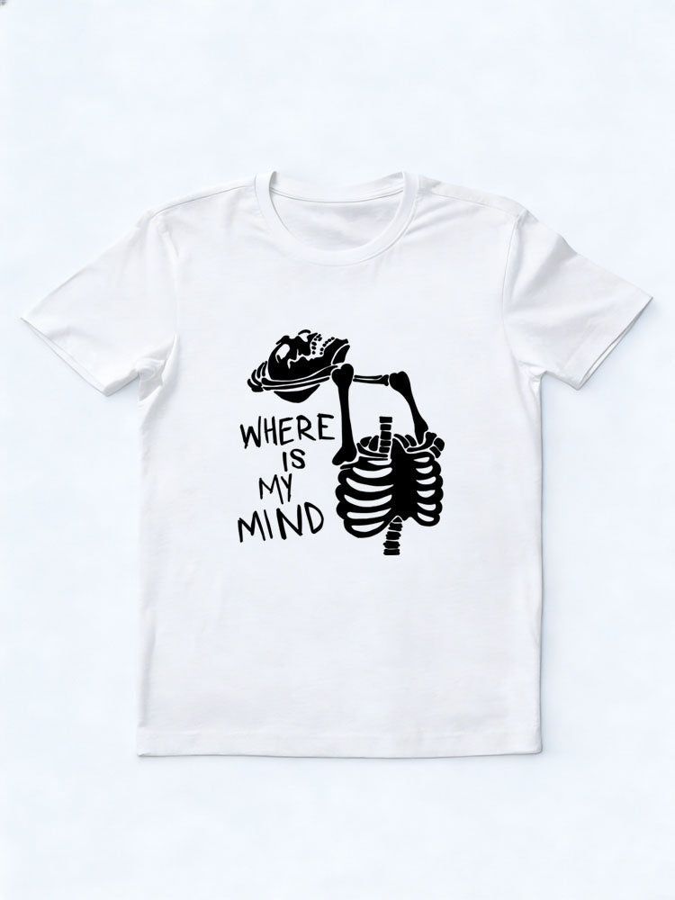 Where Is My Mind Halloween Spooky Season Vibe T-shirt