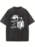 Where Is My Mind Halloween Spooky Season Vibe Washed T-shirt