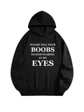 Your Boobs Should Stop Staring At My Eyes Spooky Season Halloween Vibe Hoodie